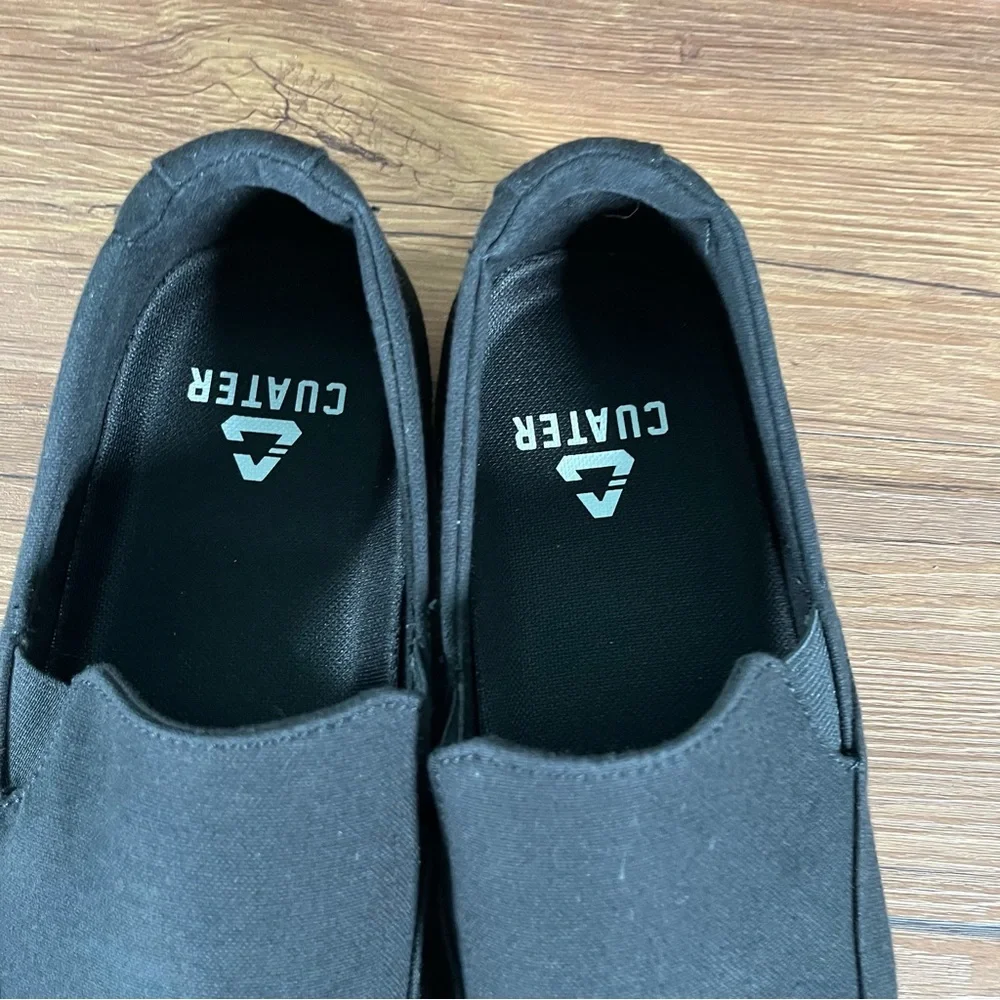 CUATER‎ By Travis Mathew Black Slip-On Sneakers Gumsole Shoes Men’s Size 10